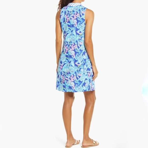 Lilly Pulitzer Blue and Pink Sleeveless Jane Dress - Picture 3 of 12